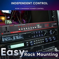 10 Outlet Power Conditioner -8 Independent Switch Rack Power, Power Conditioner