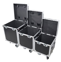 ATA Utility Trunk Road Case with Wheels Package 1 Large, 1 Mid & 1 Small Case
