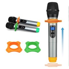 Fifine UHF Dual Channel Wireless Handheld Microphone, Easy-to-use Karaoke Wir…