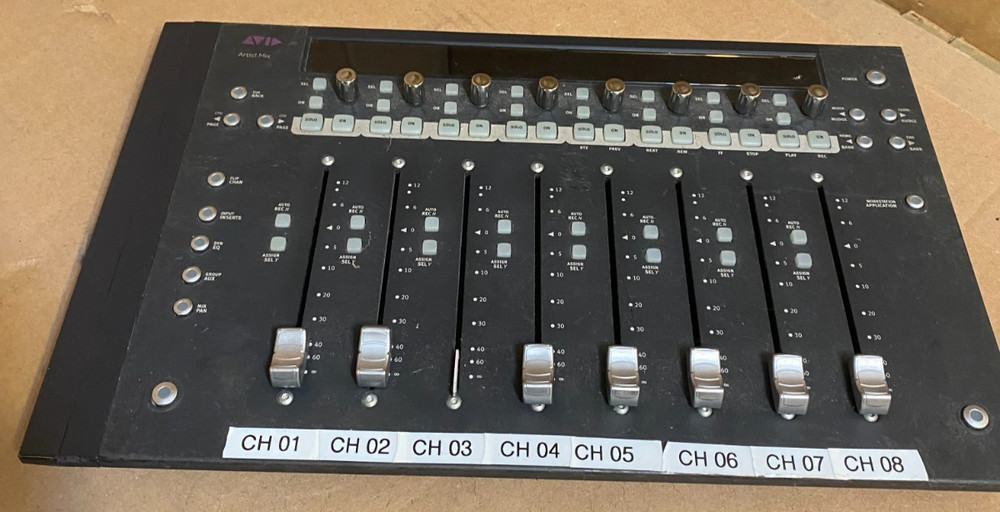 Avid Artist Mix Control Surface 8 Fader DAW Controller Pro Tools