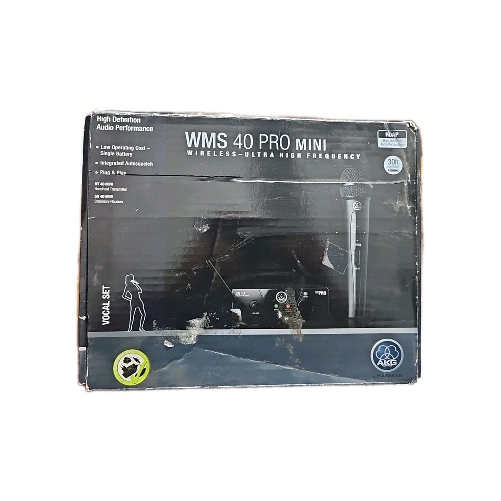 AKG WMS 40 Mini Pro SR40/HT40 Wireless Mic System( NO MIC )