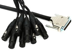 Mogami Gold DB25-XLRF 8-channel Analog Interface Cable – 15′