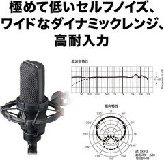 Audio-Technica AT4040 Cardioid Condenser Side-Address Mic w/ Shock Mount Case