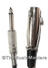 10ft MICROPHONE AUDIO CABLE Standard XLR to 1/4″ Mono Plug Mic Cord Wire VWLTW