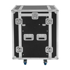 12U PA DJ Rack / Road Case Slant Mixer Top Rack with DJ Table Tops 661 lbs Load
