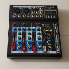 Boytone. Professional Audio Mixer Sound Board Console System Interface 4 Channel