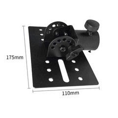 Practical Adapter Top Cap Rotatable Bracket Metal Mounting Black DJ/PA