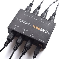 MIDI THRU-6 Pro Box USB MIDI Interface 1-In 6-Out 6 Channels MIDI Spliter