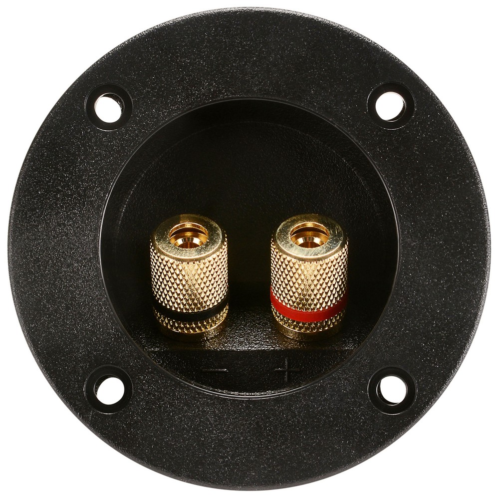Round Speaker Terminal 2-15/16″ Gold Binding Post