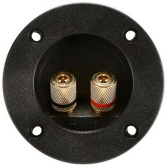 Round Speaker Terminal 2-15/16″ Gold Binding Post