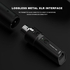Wireless XLR Transmitter Receiver 2.4GHz Built-in Rechargeable Battery – 30m