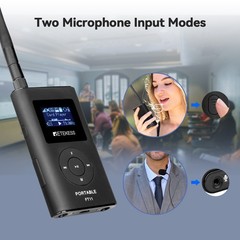 Retekess Wireless Tour Guide Audio System Mic Transmitter 6 Receivers Meeting