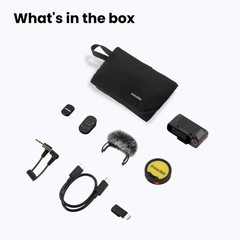 Mic Pro (1 TX + 1 RX), Wireless Mini Lavalier Microphone for iPhone/Camera/An…