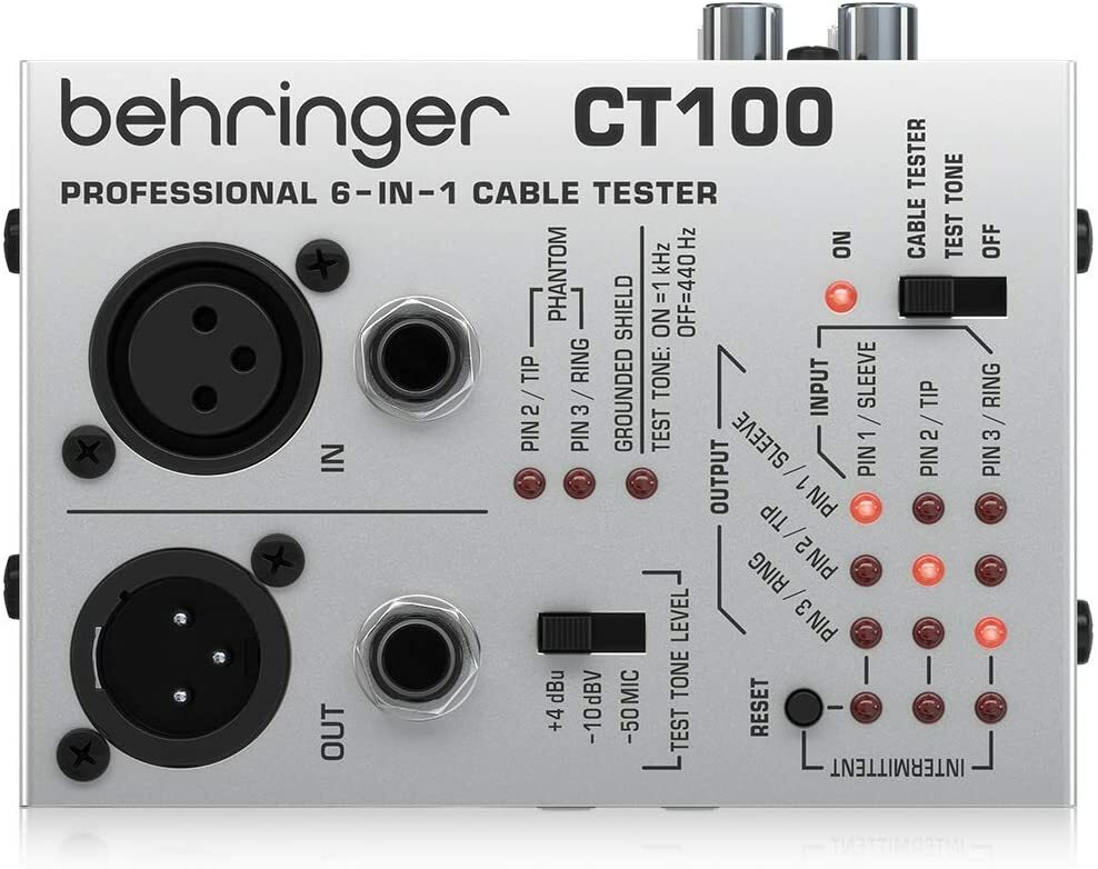 BEHRINGER cable tester test tone CT100