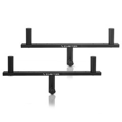 Sound Town 2-Pack Dual Speaker Pole Mount for PA/DJ Speakers STSD-D2.0-PAIR