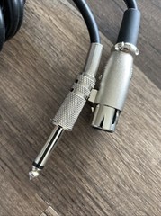 Microphone Cable: High Grade, Low-Noise 15ft— XLR Female to Male 1/4″ /2