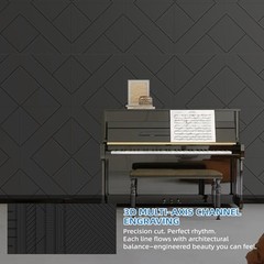 6-Pack 3D Wall Panels Sound Proof Foam for Walls – CIUIUTIC Black Style 5