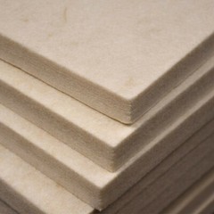 Beige Polyester Acoustic Panels, 2’x4′ NEW 10-Pack Hanging Accessories Included