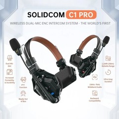 HOLLYLAND Solidcom C1 Pro 1100ft Wireless Intercom System Headset Mic HUB Base