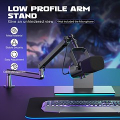 FIFINE Microphone Boom Arm Adjustable Stand for Podcast Streaming Gaming