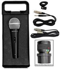 Rockville RockMix 4 Channel Pro Recording Mixer/Interface w/EQ+(2) Dynamic Mics