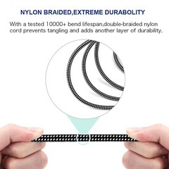 XLR Male to 1/4 Inch TRS Cable 20 FT, Nylong Braided XLR 3 Pin Male to Quarte…