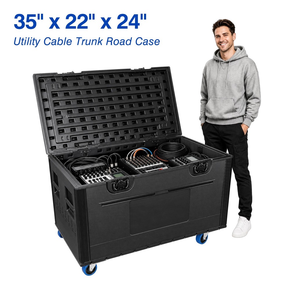 35″x 22″x 24″ ATA Road Case | Equipment Storage Case for Pro Audio DJ Touring