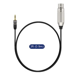 Xlr To 3.5mm Microphone Cable Pvc Shelled Xlr Female To 3.5mm 1/8 Inch Trs Male