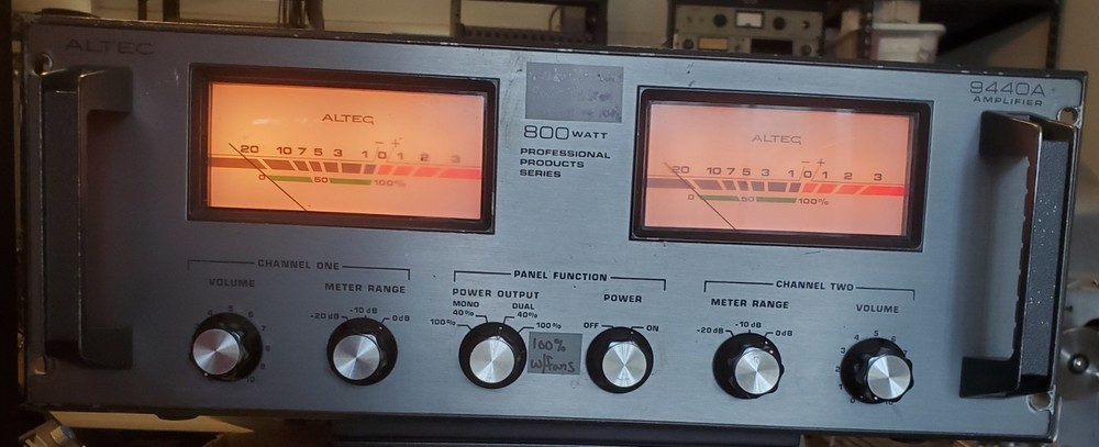 ~RESTORED~ Altec 9440-A 800 Watt speaker Power Amplifier * Pro Products Series