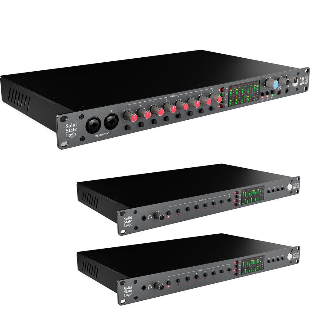 Solid State Logic SSL 18 USB-C Audio/MIDI Interface w/ ALPHA 8 AD/DA Pair Bundle