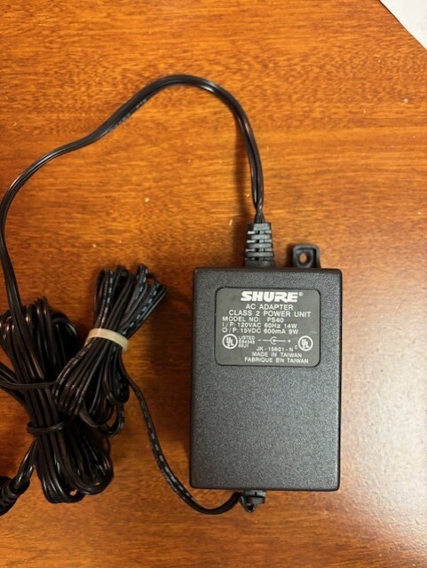 Shure PS40US AC Adaptor