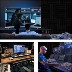 Quick-Recovery Soundproof Panels – 54 Pack 12″x12″x1″ for Enhanced Audio Clarity