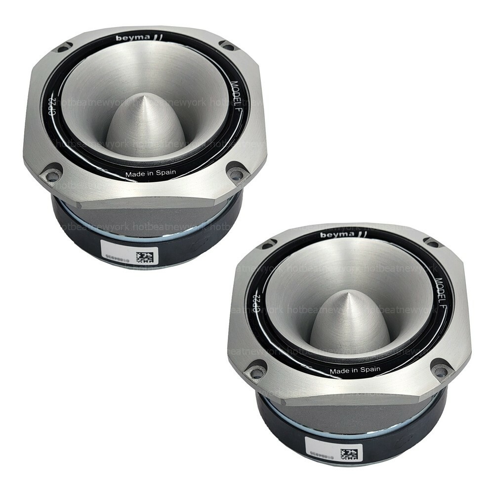 2 pack Beyma CP22 Model F 4″ High Compression Tweeter 8 ohm 107 dB 25 W AES