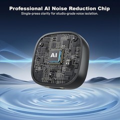 K26 AI Noise Reduction Wireless Lavalier Mic for iPhone 15/16/17 & Android