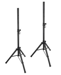 Pair Rockville SS6 Universal 35MM Tripod DJ PA Speaker Stands+Carry Bag Portable
