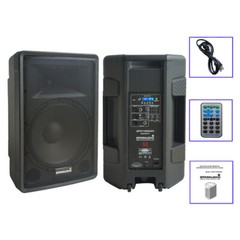 15″ Powered Active PA Speaker TWS Stage KTV Karaoke Audio Bluetooth DJs Speaker