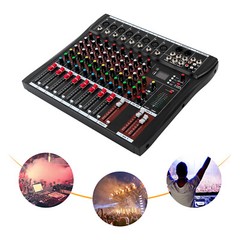 Live Studio Audio Mixer 8 Channel bluetooth Mixing Console USB Pro Equipment KTV
