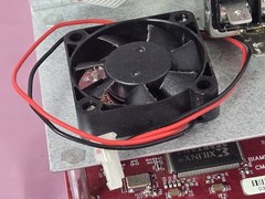 Biamp AudiaFlex CM-1 CobraNet Card 380-0647-90C with Fan & Power Input Module