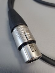 Rean XLR Female Jack to 3.5mm Male 1/8 TRS Stereo Microphone Mic Audio Cable 4ft