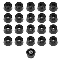 20 SMALL EXTRA TALL ROUND RUBBER FEET .750 W x .437 H – US MADE. / FREE SHIP
