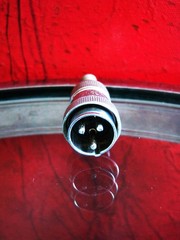 Vintage 1950’s Shure 3 pin male Amphenol microphone cable connector 55 55S # 14
