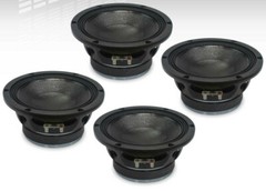 18 Sound 8MB500 8″ Mid-Bass Ferrite Transducer 8-Ohm 800W Pro Audio Speaker FOUR