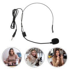 Wired Microphone Screw Locking Headwear Condenser Microphone for Speaker Use