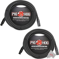 Top Quality 20′ Braided XLR Cable 2-Pack – Ideal for Studio and Live Use