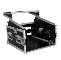 ProX T-6MRLT 6U Rack x 10U Top Mixer DJ Combo Flight Case w/Sliding Laptop Shelf