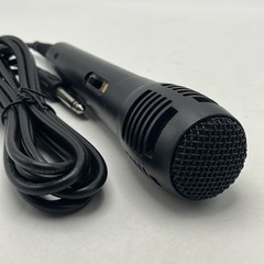 Singing Machine Unidirectional Dynamic Wired Microphone, Black