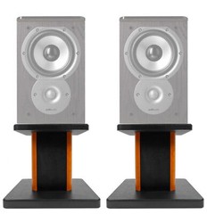 (2) 8” Wood Bookshelf Speaker Stands For Polk Audio TSi100 Bookshelf Speakers