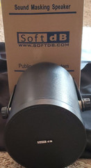 Soft dB SMS-DIR-B Sound Masking Speaker 70V/25V 8W Wired Bare Wire Black