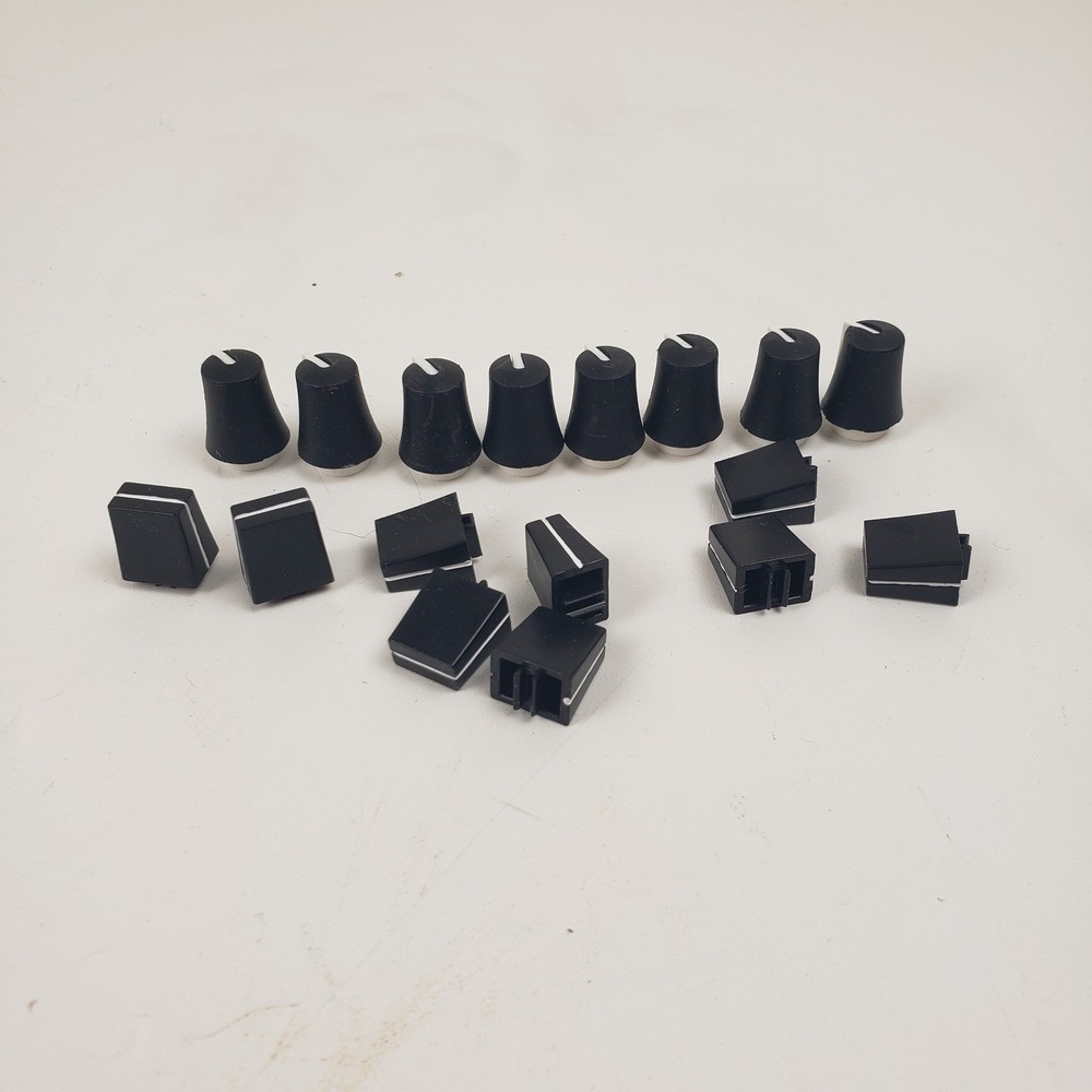 Novation Launchkey 49 MK3 Replacement Knobs and Fader Caps Set Black 17 Pieces