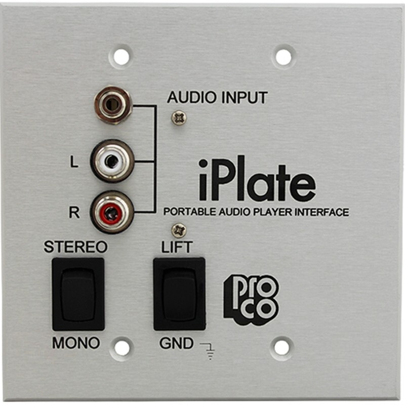 ProCo iPlate Portable Audio Player Wall-Mount Interface Ships FREE to US Zips